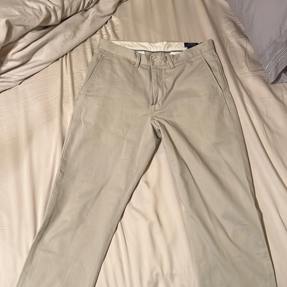 khaki polo pants
